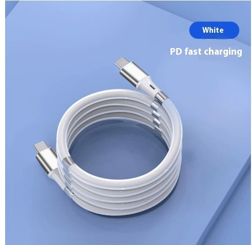 Travel Storage Data Cable Portable Magnetic Type-c Creative Car