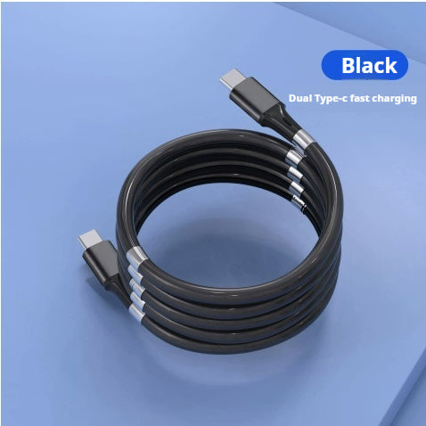 Travel Storage Data Cable Portable Magnetic Type-c Creative Car