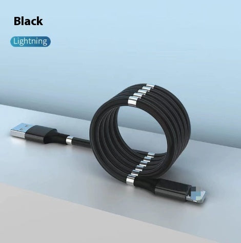 Travel Storage Data Cable Portable Magnetic Type-c Creative Car